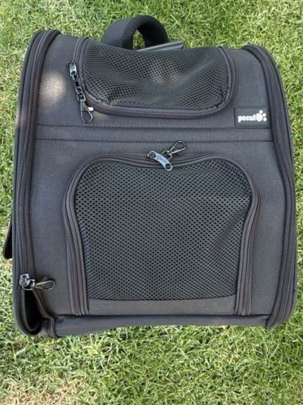 Pecute Black pet backpack